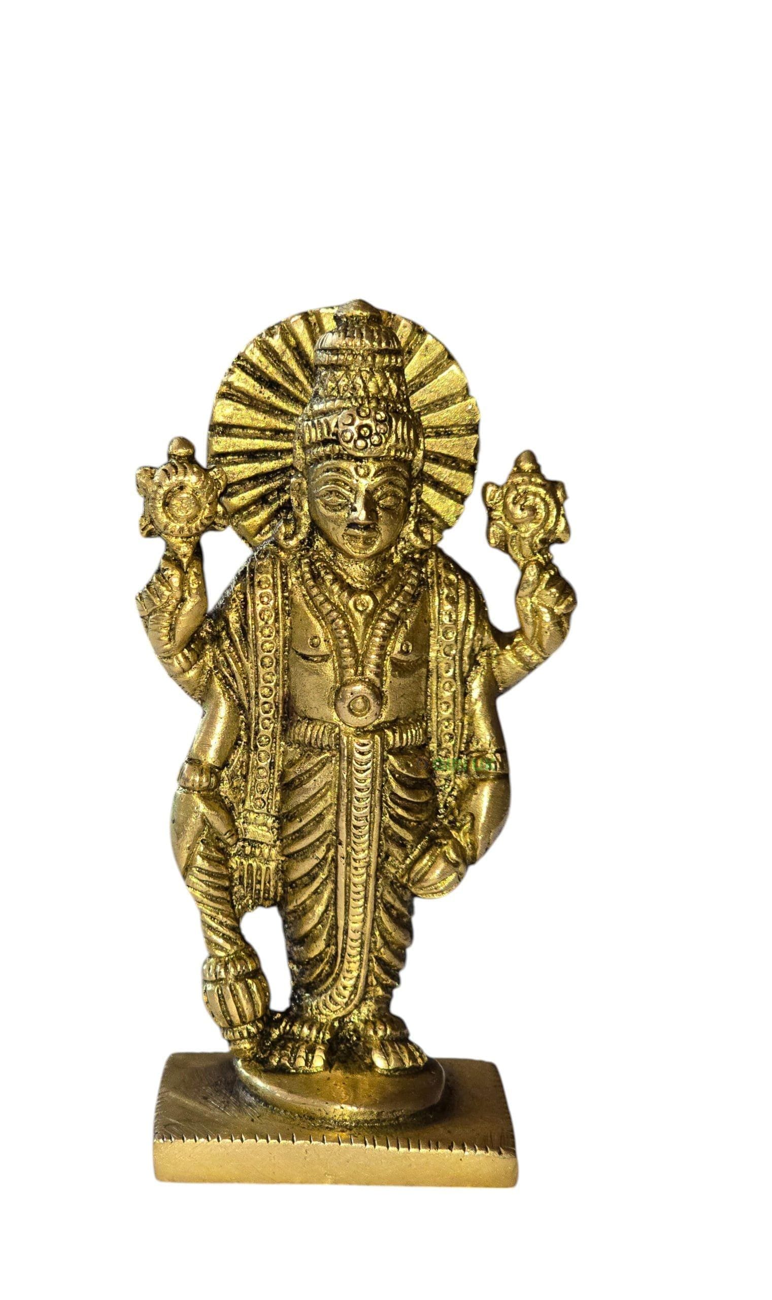 AF Vishnu standing SQ  Base 4 Inch - 0.255 Kgs