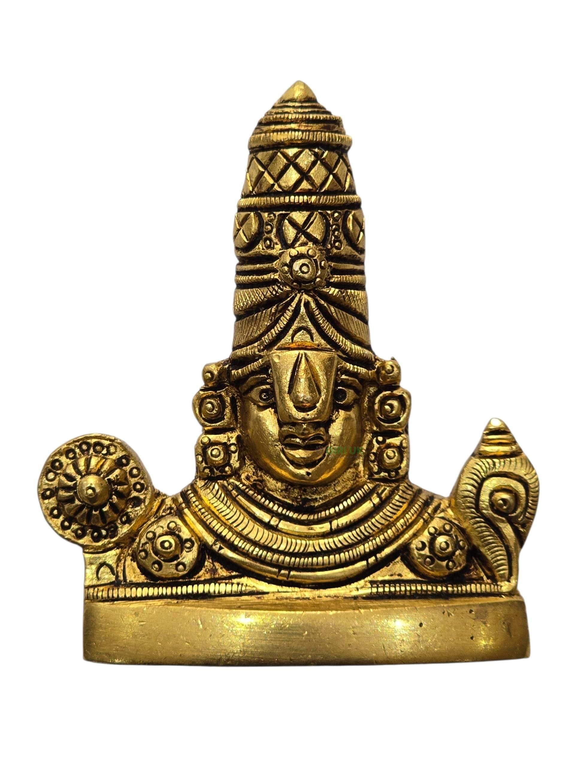 Balaji Bust - Brass - AF - 3.5 Inch - 195 Gms