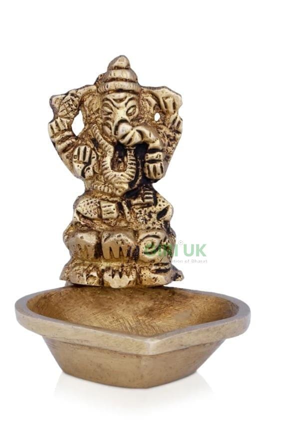 Ganesha Deep - Brass AF - 2 Inch - 80 Gms