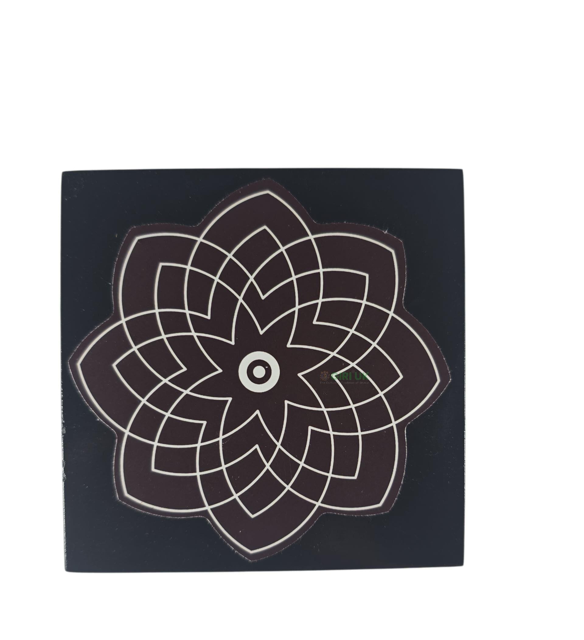 Manai - Rangoli Design 6 - Square - 5x5 Inch
