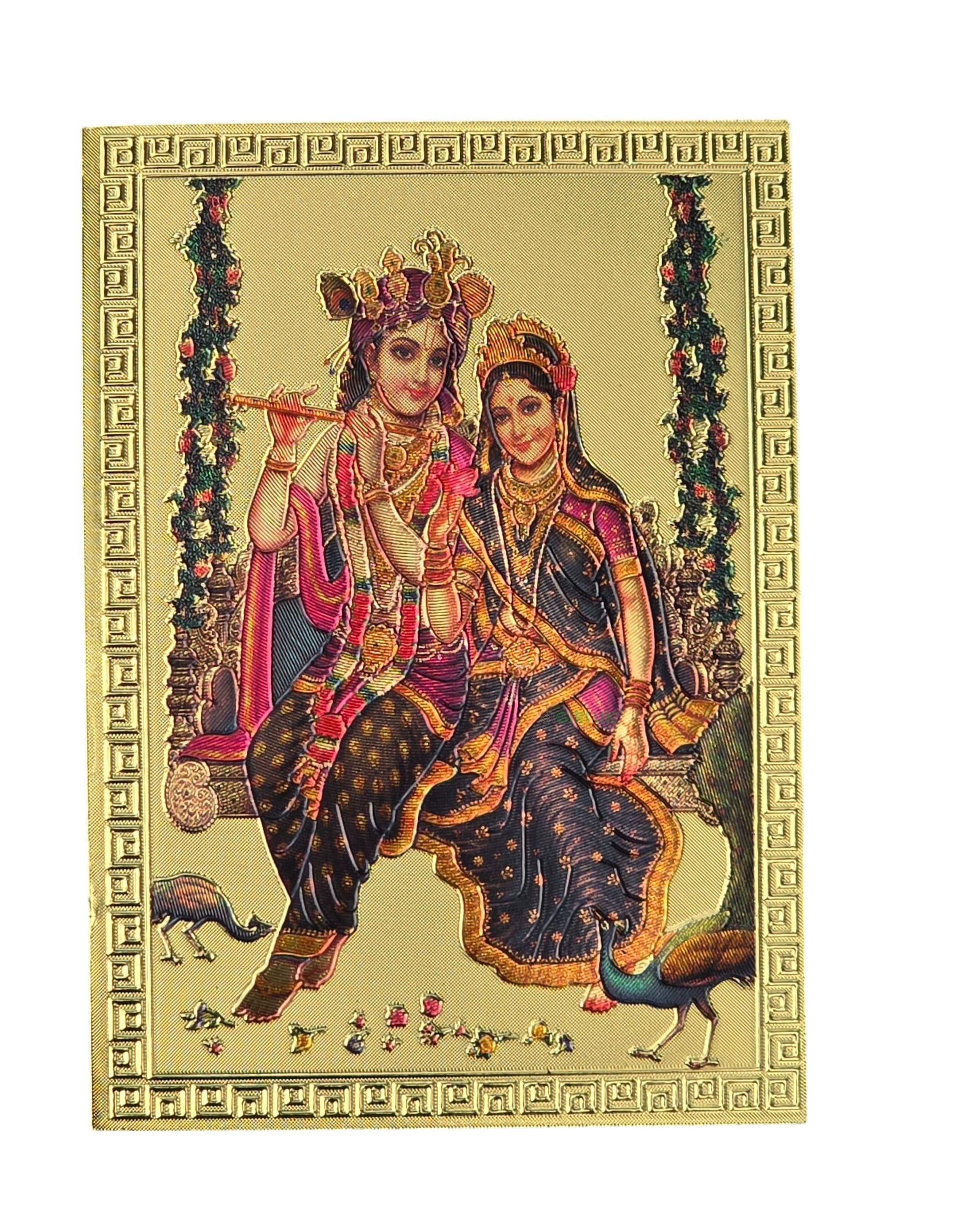 Lord Krishna Radha Photo Fridge Magnet