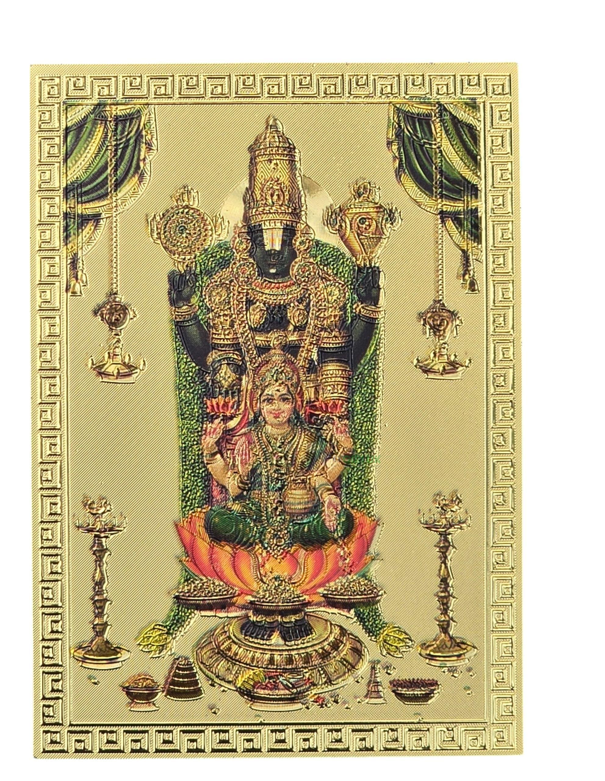 Lord Balaji and Lakshmi Photo Fridge Magnet