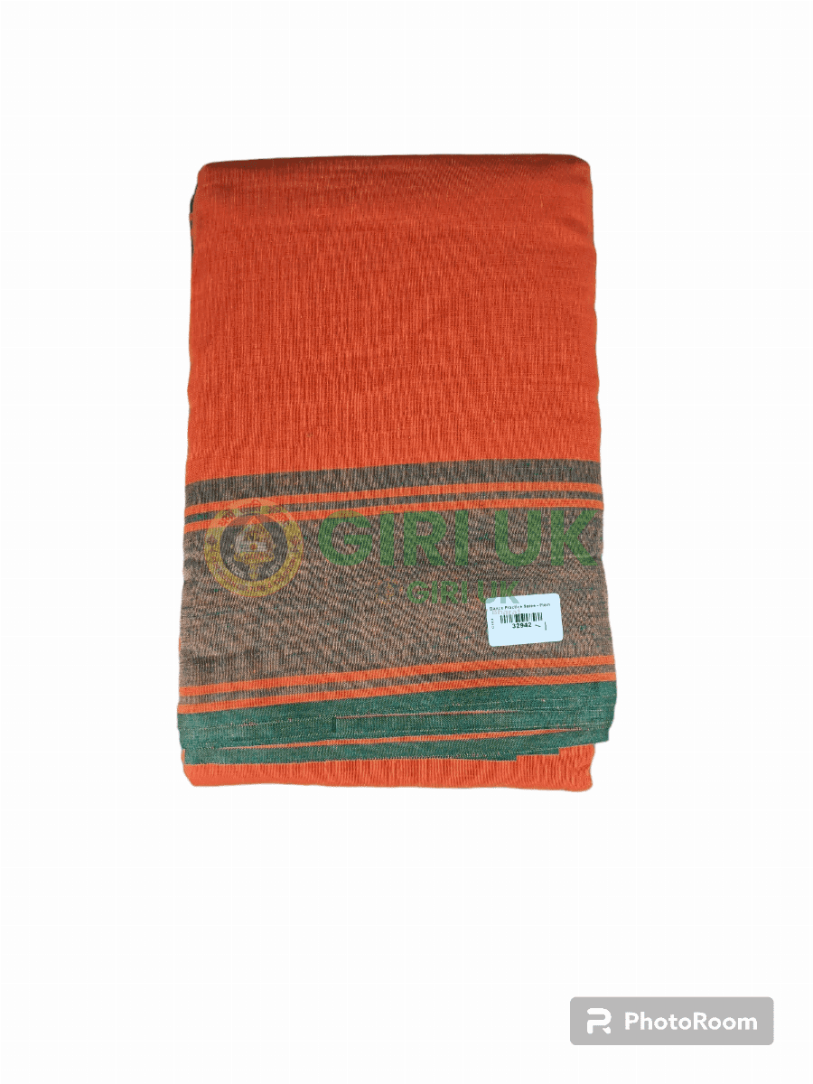 Bharatnatyam Practice Saree Orange