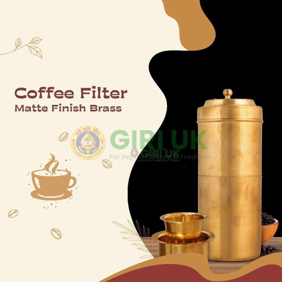 Coffee Filter No 3 - Matte Finish - Brass - 8 Inch - 410 Gms