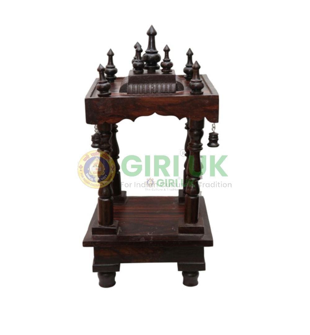 Wooden Pooja Mandapam - Height 16 X Width 8 X Depth 8 Inches