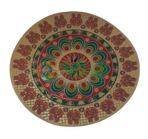 Round Kolam Sticker - 10 inches - 2pcs
