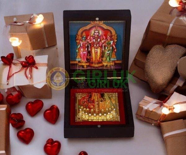 Murugan with Sri Padam Pooja Box