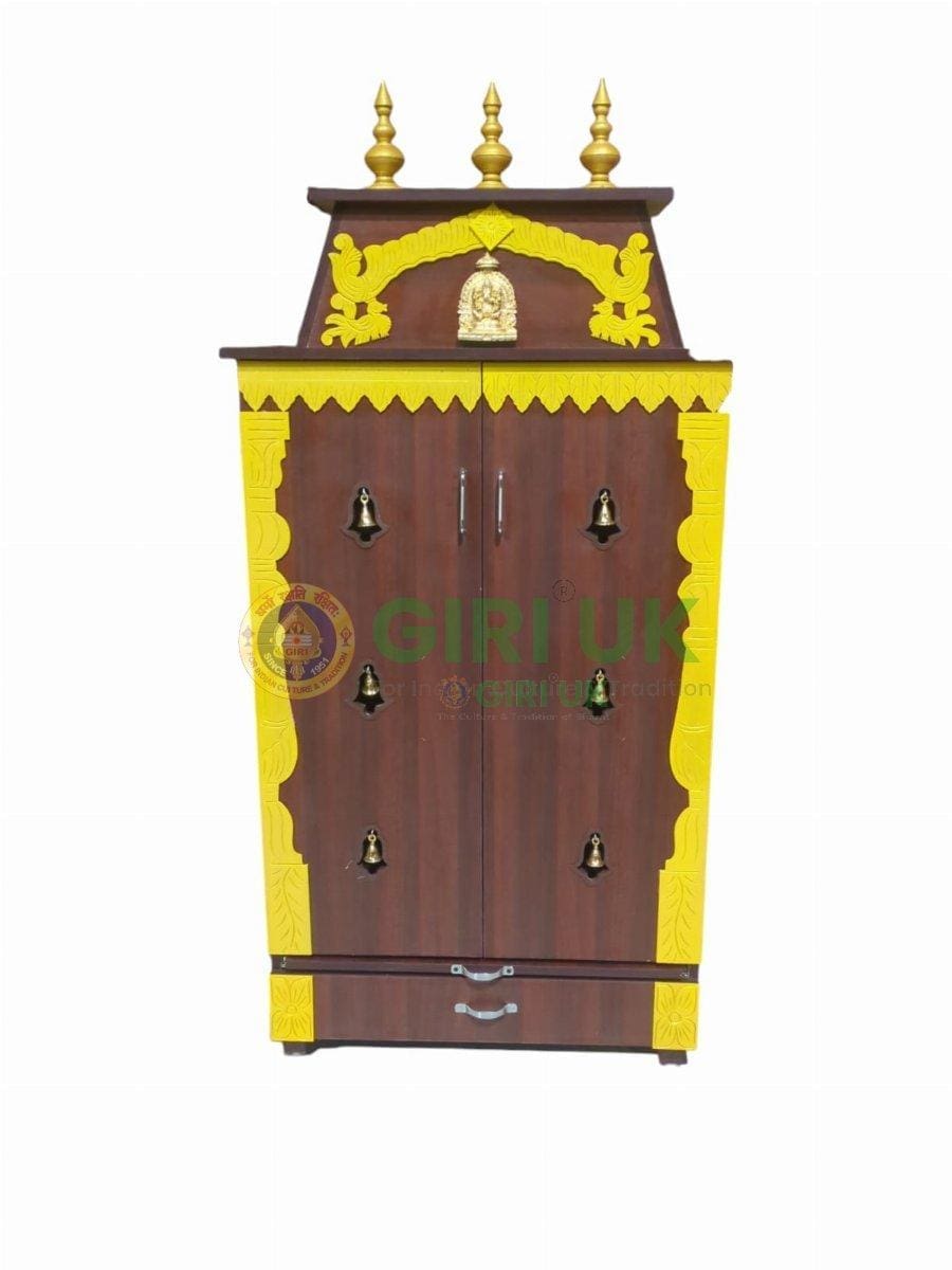 Wooden Pooja Mandapam - Height 60 X Width 30 X Depth 17 Inches