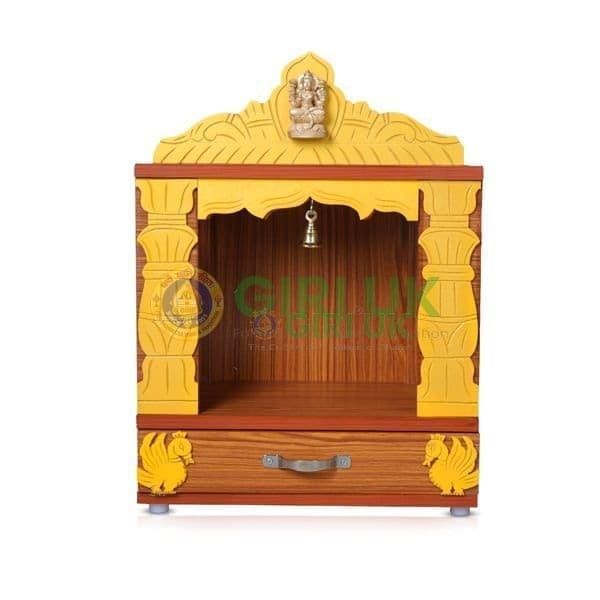 Wooden Pooja Mandapam - Height 23 X Width 16 X Depth 10 Inches