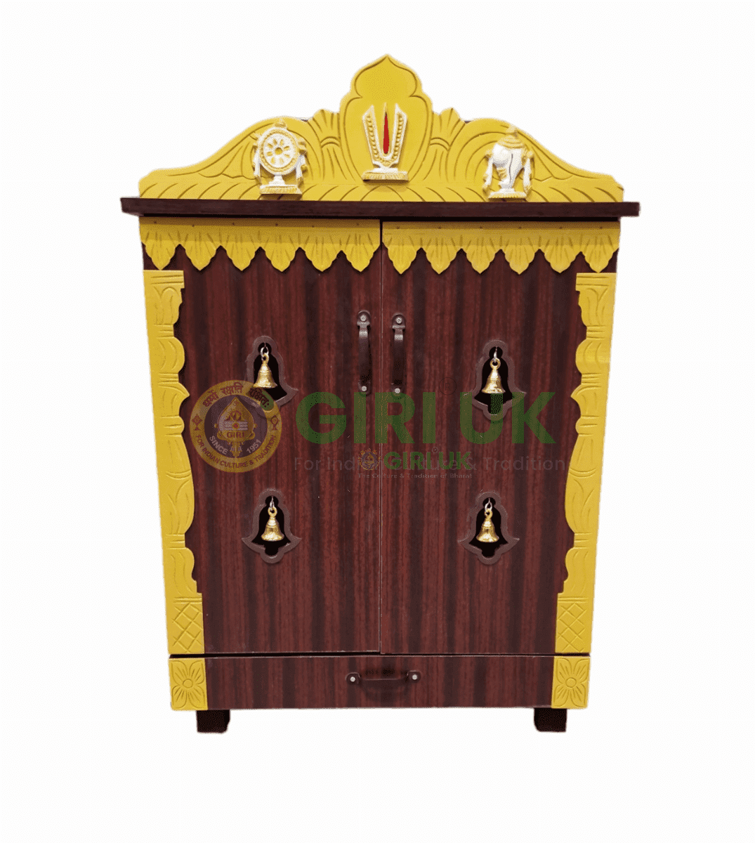 Wooden Pooja Mandapam - Height 36 X Width 25 X Depth 14 Inches