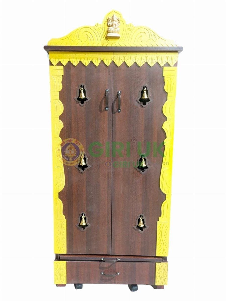 Wooden Pooja Mandapam - Height 50  X Width 24 X Depth 14 Inches
