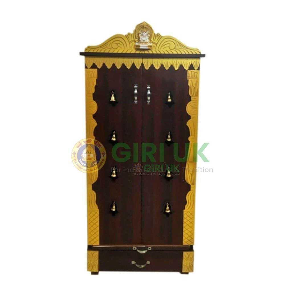 Wooden Pooja Mandapam - Height 43 X Width 25 X Depth 14 Inches