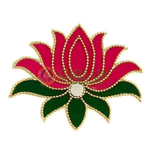 Lotus Rangoli - 4 x 5 inch