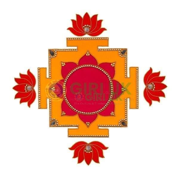 Lakshmi Peedam Rangoli - 10 inch