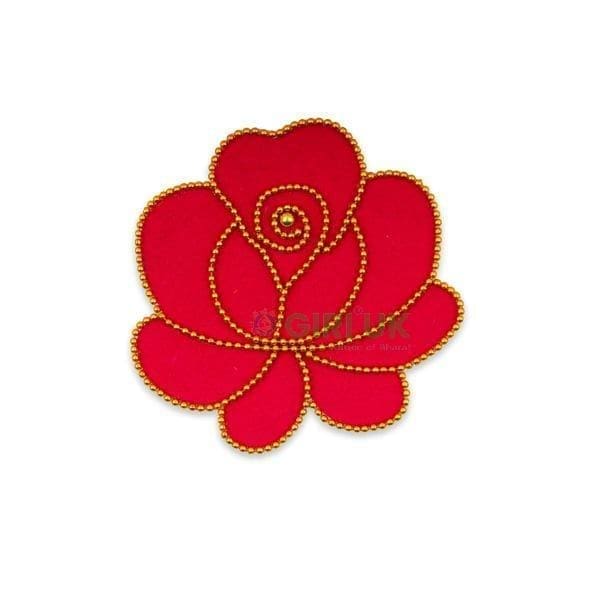 Rose Rangoli - 4 inch