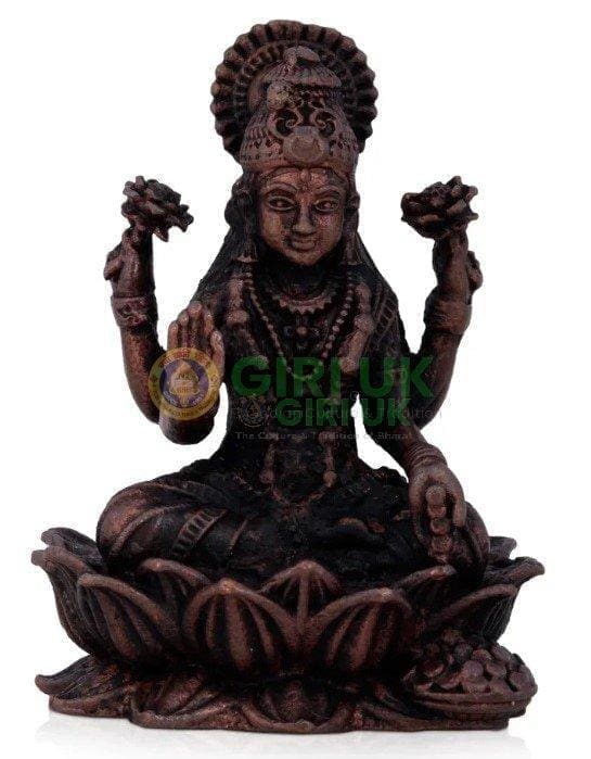 Lakshmi Sitting On Lotus - Copper - 2 Inch - 70 Gms