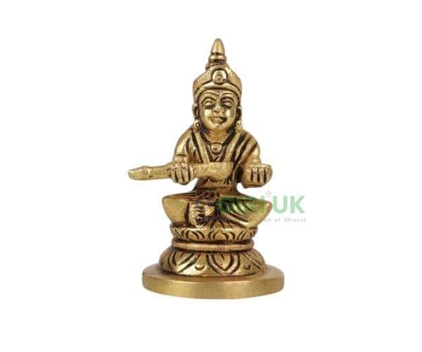 Annapoorni Round - Brass AF - 3 Inch - 220 Gms