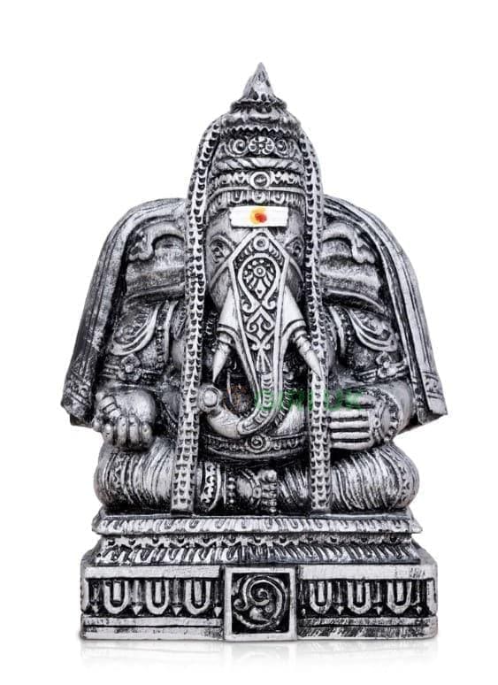 Pillayarpatti Ganesha - Resin - Stone Finish - 6 Inch