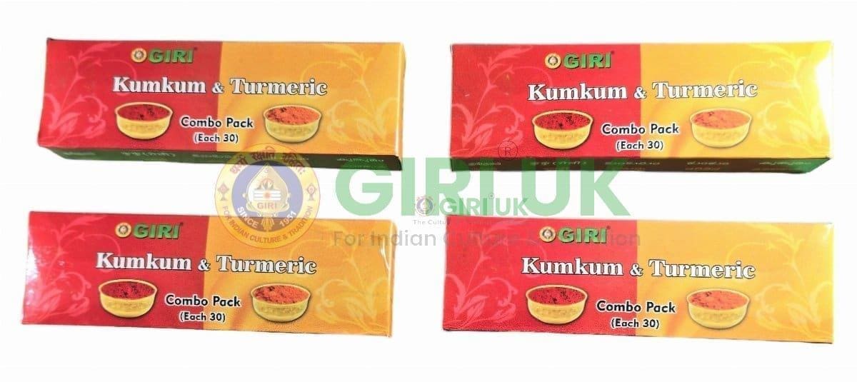 Turmeric Kumkum Pkt Set 30 Pcs-(Pack of 4)