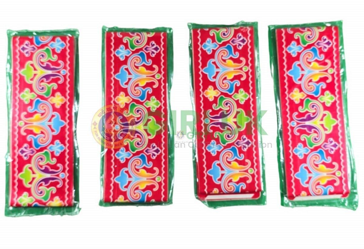 Kolam Sticker - Sparkle border - 2pc set-(Pack of 4)