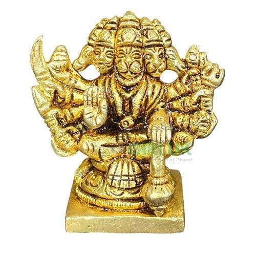 AF Panchamuga Hanuman - 3 Inch - 260 Gms
