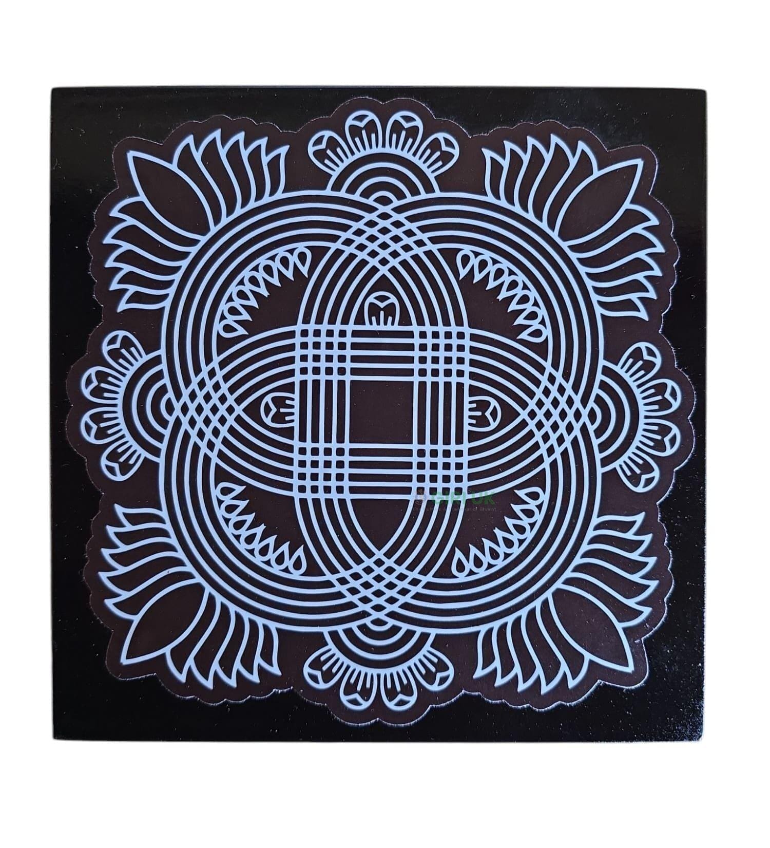 Manai - Rangoli Design 4- Square - 6x6 Inch