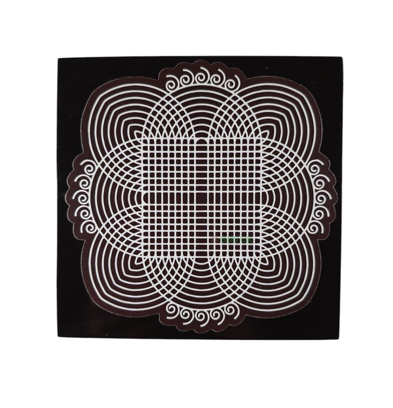 Manai - Rangoli Design 2 - Square - 5x5 Inch