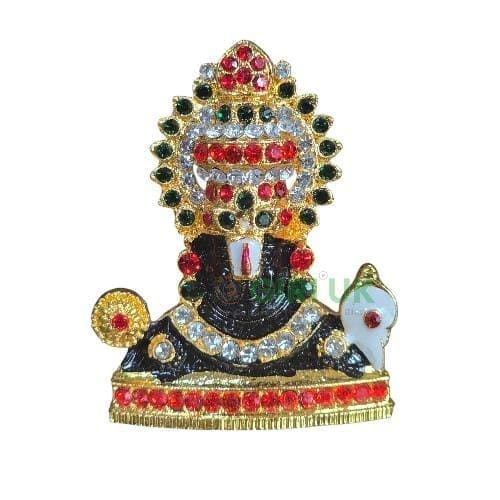 Balaji Statue - 2 x 1.5 Inches | Multicolour Stone