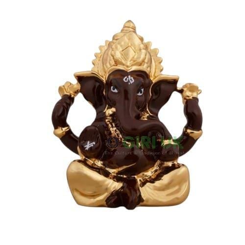 Ganesh Murti - Metal Gold Polish - 2.5 x 1.75 Inches
