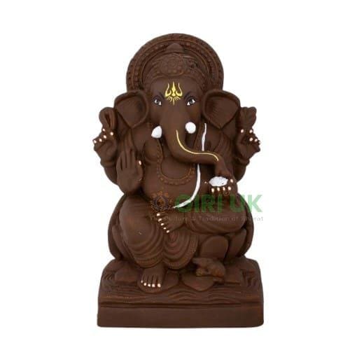 Ganapati Lotus -  9 inch Left Trunk
