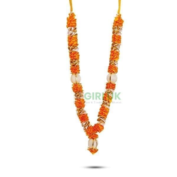 Satin Flower Malai (Garland) - 13 inches