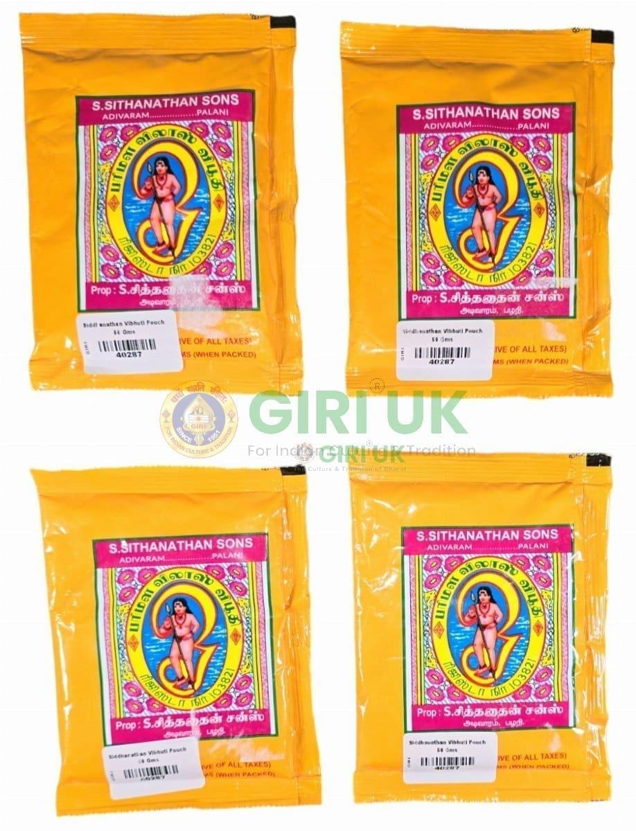 Siddhanathan Vibhuti Pouch 50 Gms (Pack of 4)