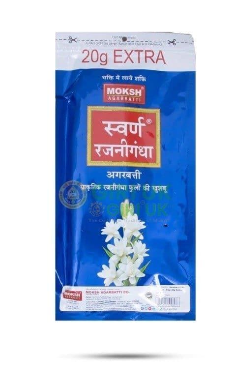 Moksh Swarn Rajanigandha Incense Sticks 90 gms Zipper Pouch
