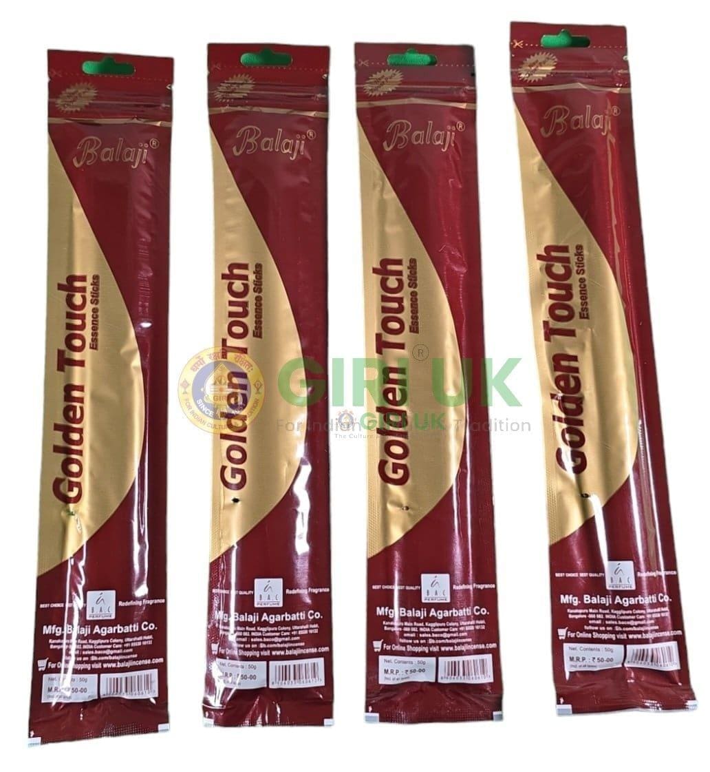 Balaji Golden Touch Incense Sticks (Agarbati)-(Pack of 4)
