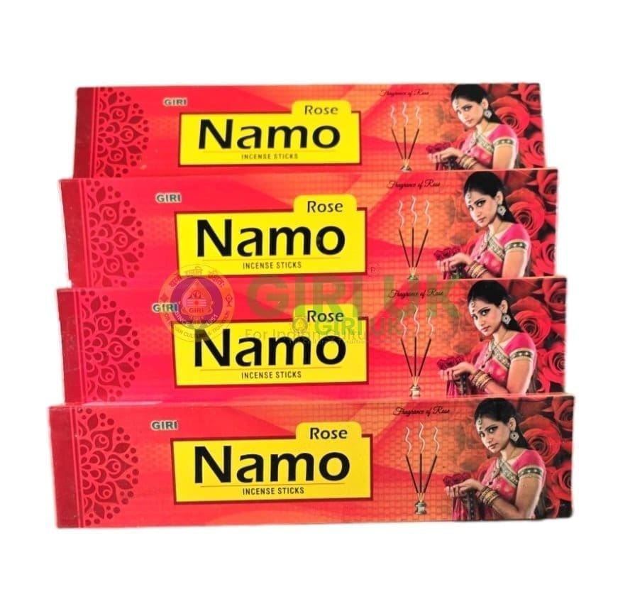 Namo Rose Incense Sticks (Agarbati) - pack of 50-(Pack of 4)
