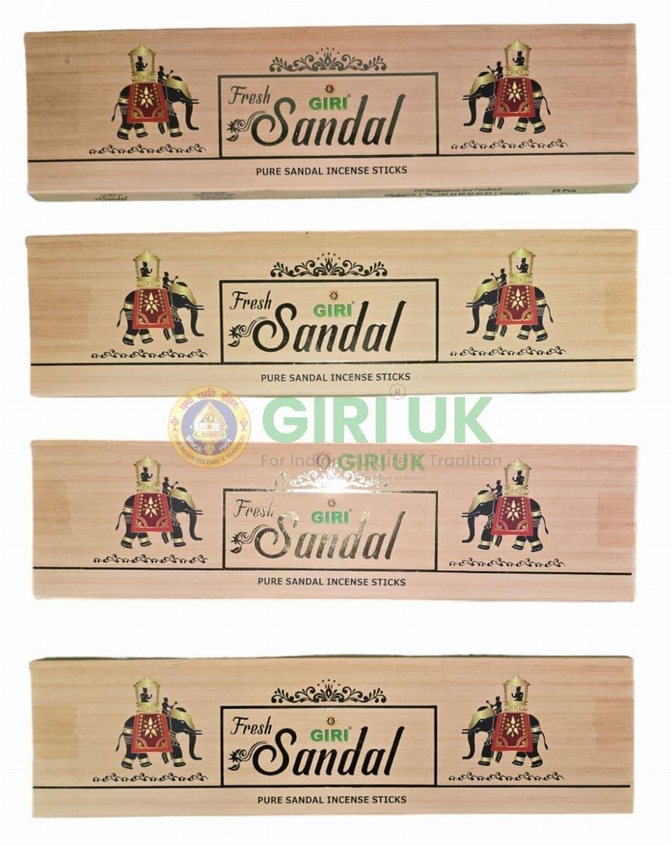 Fresh Sandal Incense Sticks (Agarbati)-(Pack of 4)