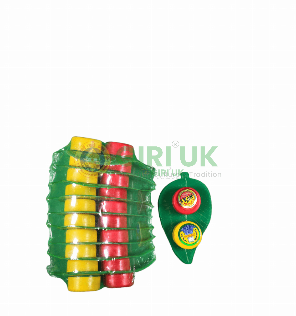 Gopuram Manjal Kumkum Leaf set (pack of 10)