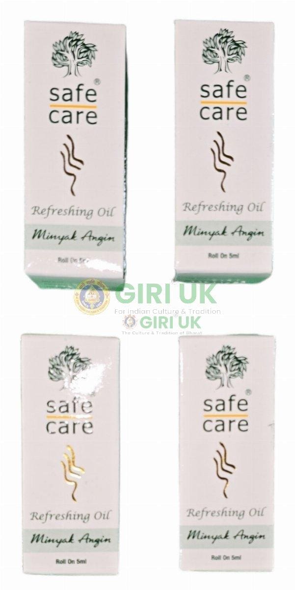 Safe Care -  Aromatheraphy Refreshing Oil - 5Ml-(Pack of 4)