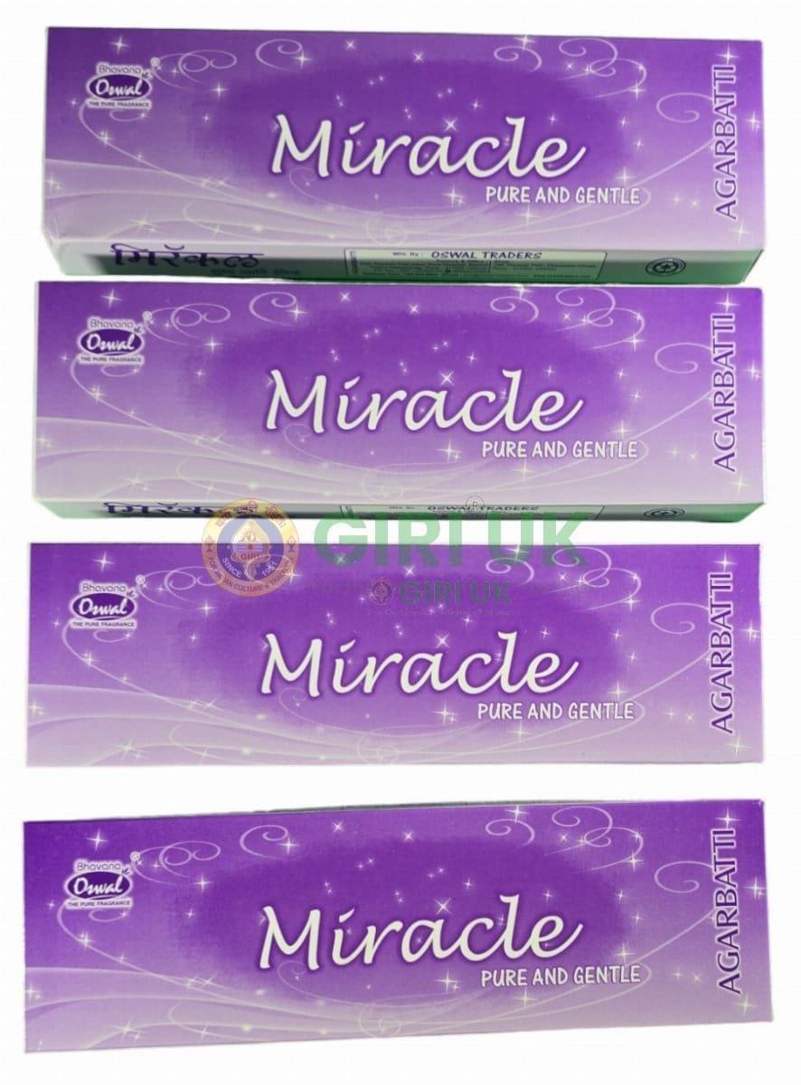 Oswal Traders Miracle Agarbatti (Incense)  - 100 Gms-(Pack of 4)