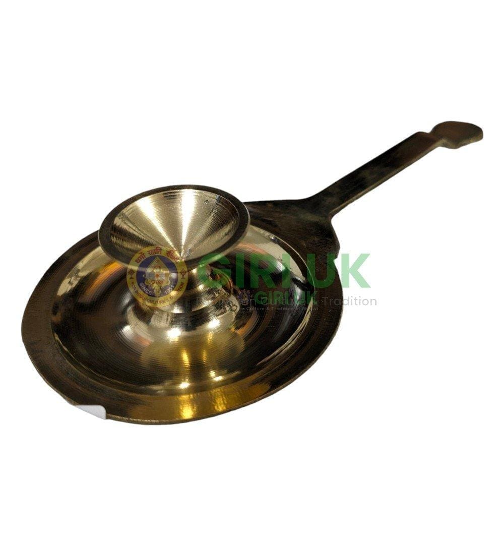 Palakkad Style Arti Plate with Handle