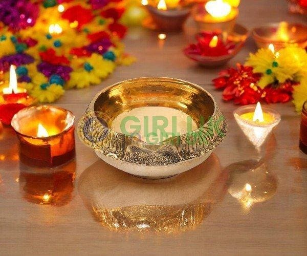 Brass Kubera Lakshmi Lamp -  115 gms