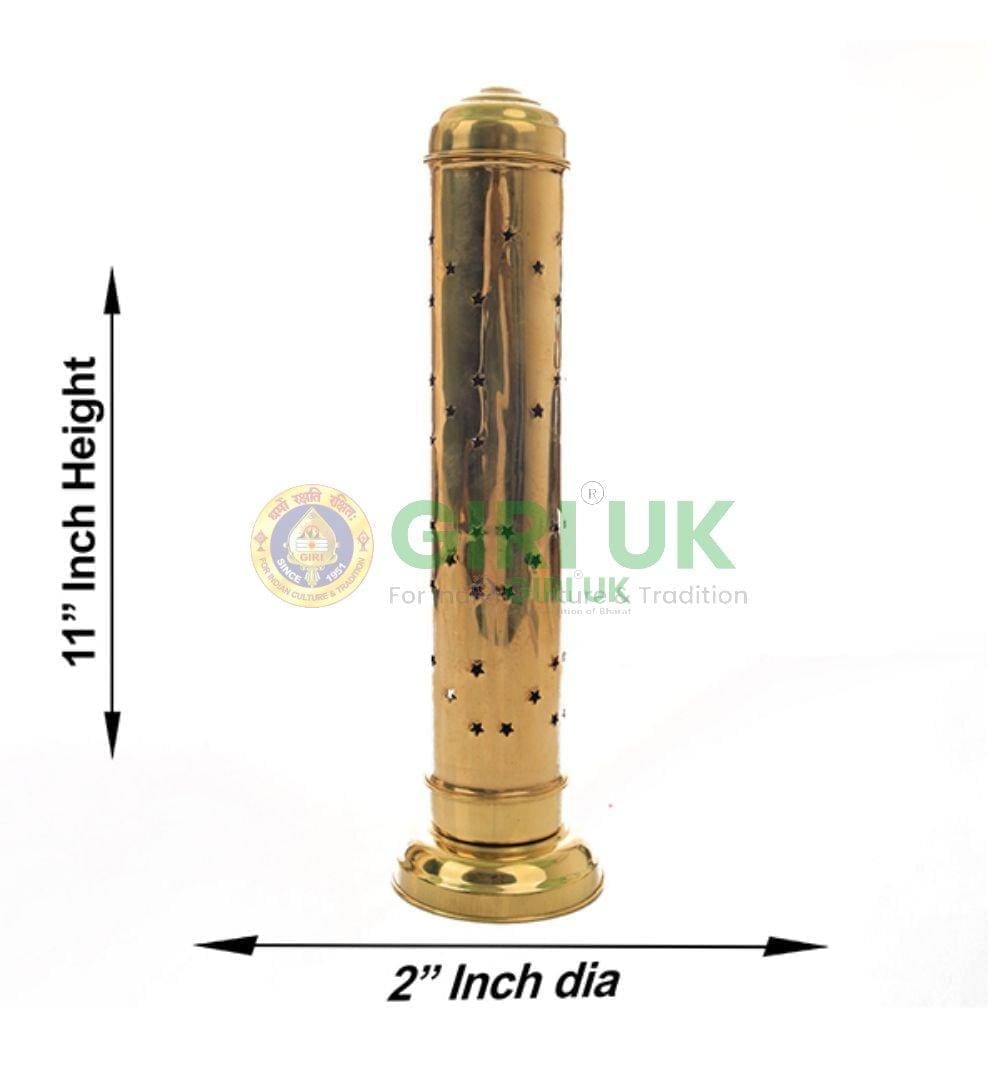 Brass encased incense sticks holder
