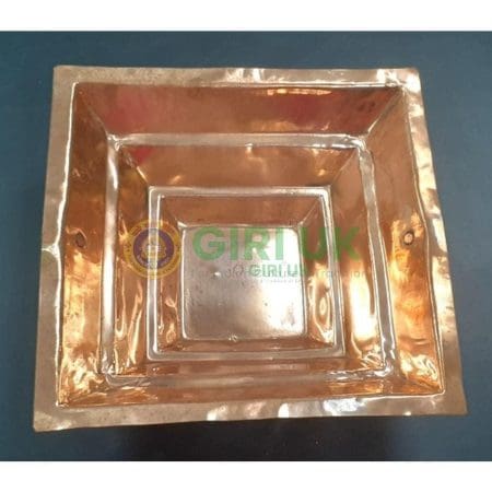 Copper Havan Kund (homa kundam) - 10 x 10 inches