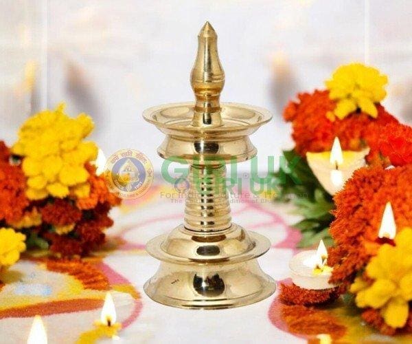 Kerala Vilakku - Brass with gold finish