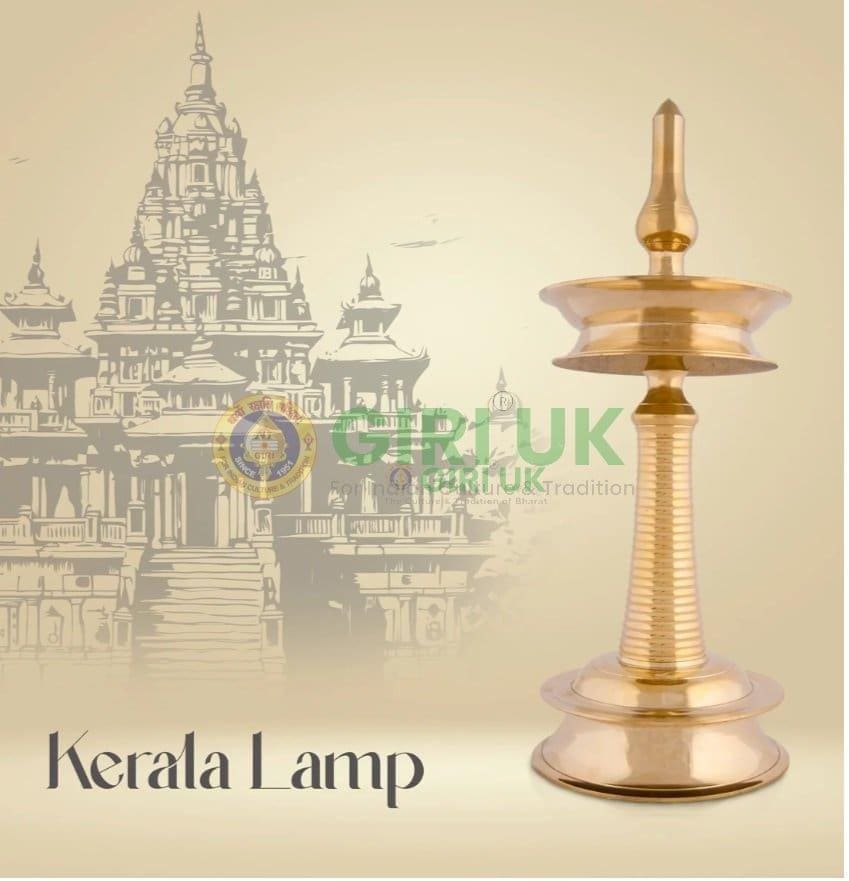 Kerala Lamp NAKP 9 inch Round - Brass - 500 gms