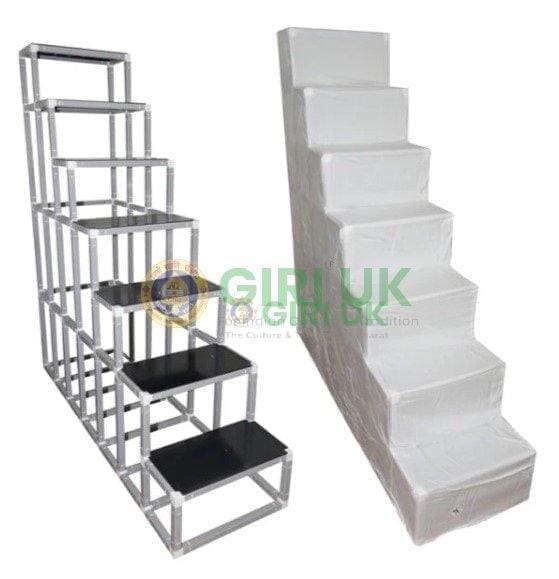 Plain Cloth Cover for 7 Steps 1-width Compact Frame Golu Padi Stand