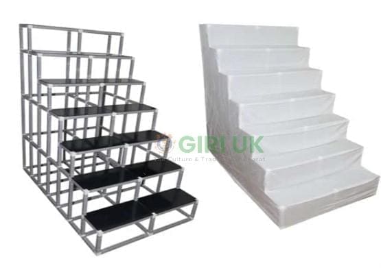 Plain Cloth Cover for 7 Steps 2-width Regular Frame Golu Padi Stand