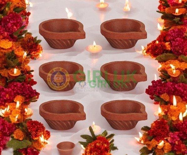 Clay Lamp Medium No.2 - 6 Pcs