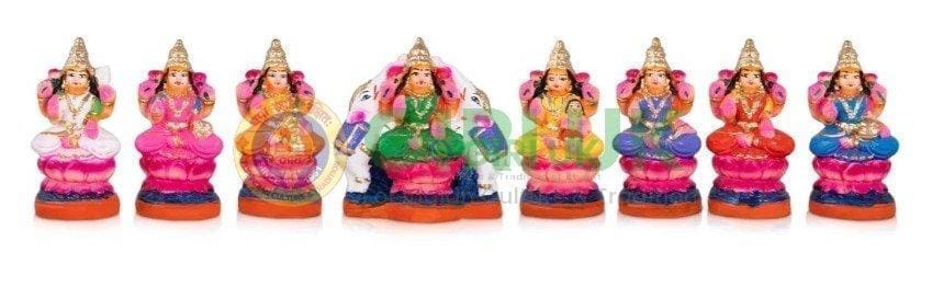 Astalakshmi Set Small - 6" Clay