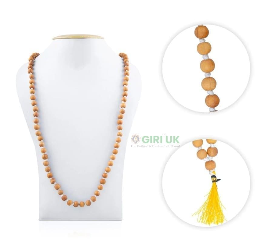 Wooden Beads Mala-Sandal Mala Knot - 8 mm